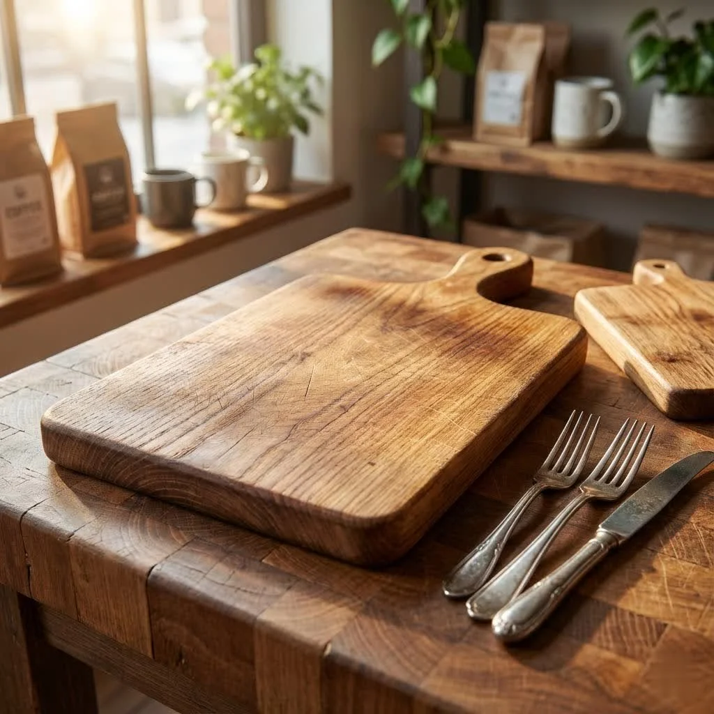 Assortment of cutting boards in various materials and sizes