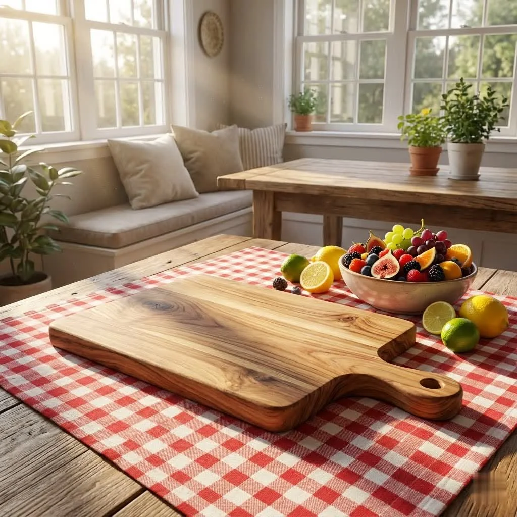 John Boos cutting board on a kitchen counter