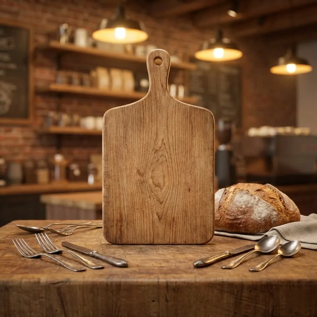 Cutting board with feet for stability