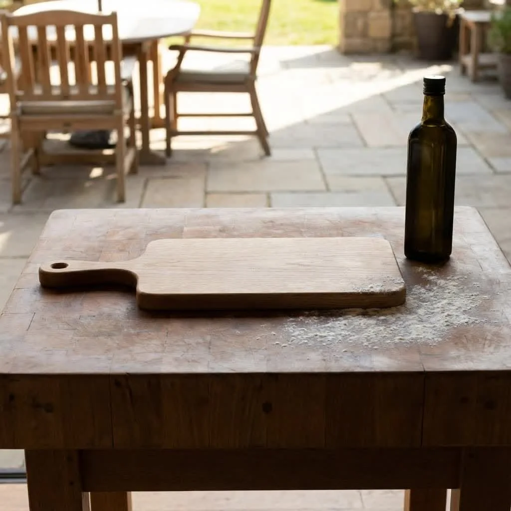 Hasegawa cutting board with a knife and vegetables